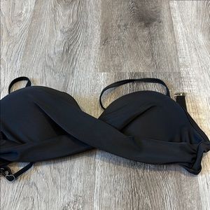 Black Strapless Bikini Top